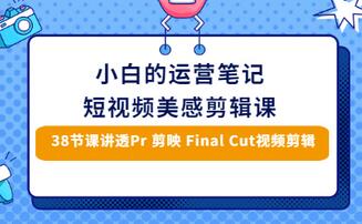【副业项目3488期】短视频剪辑免费教学视频（小白也能学会的短视频美感剪辑课）-云起副业网