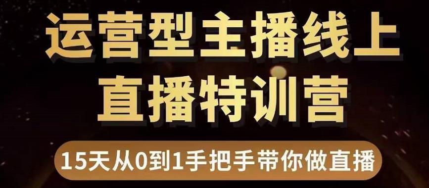 【副业项目3745期】慧哥直播电商运营型主播特训营，0基础15天手把手带你怎么做直播带货-云起副业网