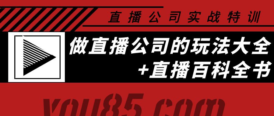 【副业项目4162期】老陈·直播公司实战特训：做直播公司的玩法大全+直播百科全书-云起副业网