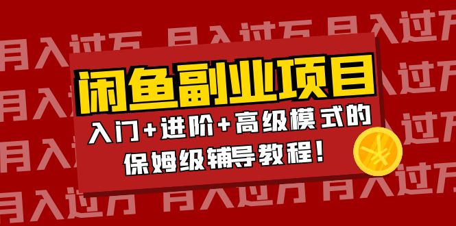 【副业项目4218期】闲鱼无货源项目月入过万：入门+进阶+高级模式的保姆级辅导教程！-云起副业网