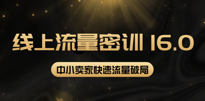 【副业项目4288期】2022秋秋线上流量密训16.0:包含 暴力引流10W+中小卖家流量破局技巧 等等-云起副业网