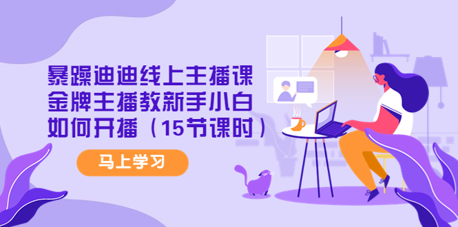 【副业项目4495期】暴躁迪迪线上主播课，金牌主播教新手小白如何开播（15节课时）-云起副业网