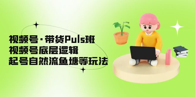 【副业项目5206期】视频号·带货Puls班，视频号底层逻辑，起号自然流鱼塘等玩法-云起副业网