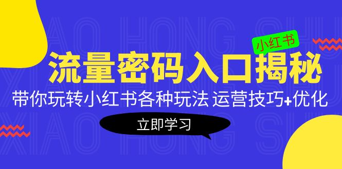 【副业项目5322期】小红书流量密码入口揭秘：带你玩转小红书各种玩法 运营技巧+优化-云起副业网