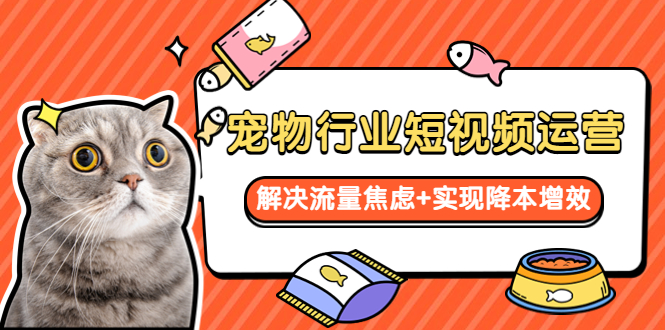 【副业项目5947期】宠物/行业短视频运营 流量增长的一层窗户纸 解决流量焦虑+实现降本增效-云起副业网