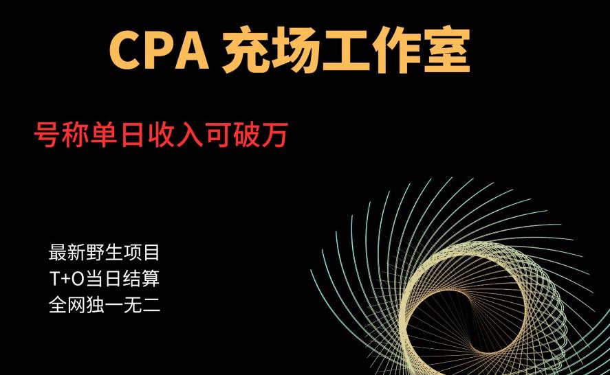 【副业项目6075期】cpa充场工作室，号称单日收入10000+（揭秘）-云起副业网