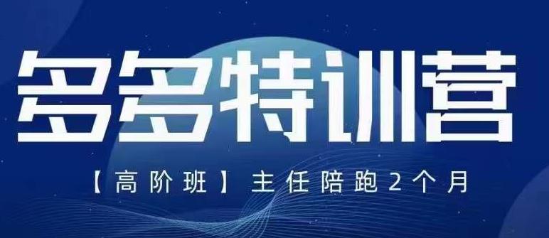 【副业项目6086期】纪主任·5月最新多多特训营高阶班，玩法落地实操，多多全掌握-云起副业网