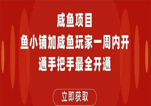 【副业项目6067期】2023闲鱼项目鱼小铺加闲鱼玩家认证一周内开通，手把手最全开通-云起副业网