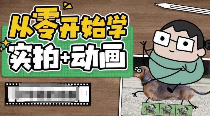 【副业项目6738期】从零开始学实拍加动画，实拍加动画创意教程（49节视频课）-云起副业网