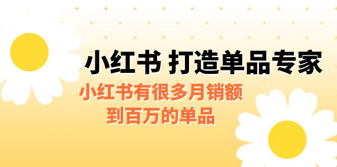 【副业项目6692期】某公众号付费文章《小红书 打造单品专家》小红书有很多月销额到百万的单品-云起副业网
