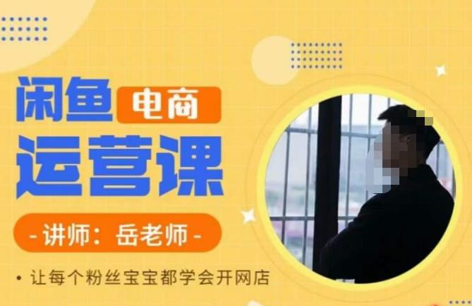 【副业项目6829期】岳老师·闲鱼电商运营课，让每个粉丝宝宝都学会开网店-云起副业网