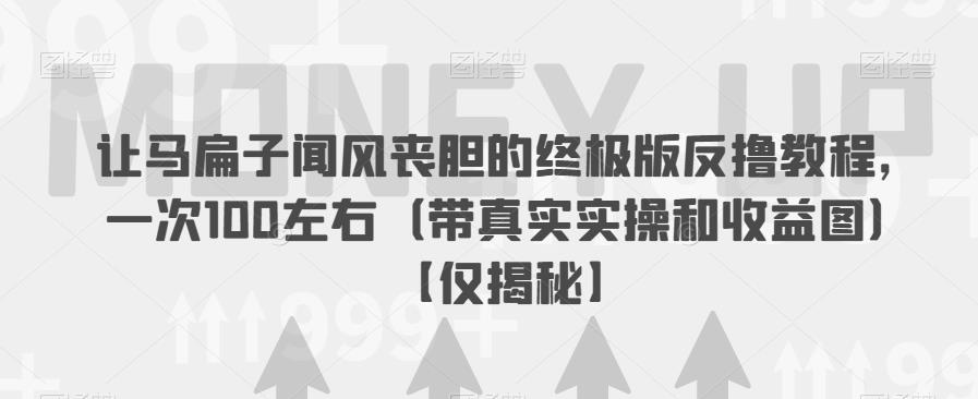 【副业项目6849期】让马扁子闻风丧胆的终极版反撸教程，一次100左右（带真实实操和收益图）【仅揭秘】-云起副业网
