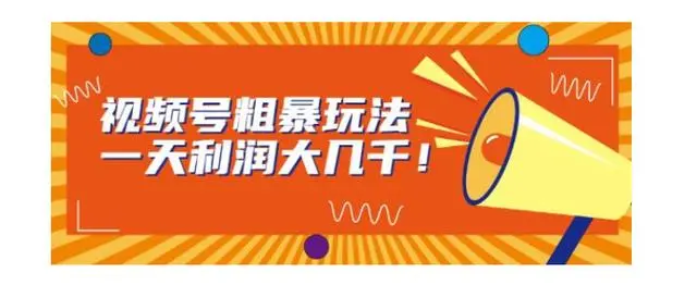 【副业项目7125期】视频号粗暴玩法，一天利润大几千！-云起副业网