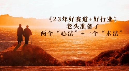 【副业项目7314期】某收费文章《23年好赛道+好行业》老头准备了两个“心法”+一个“术法”-云起副业网