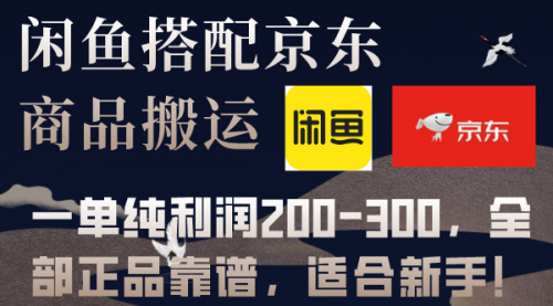 【副业项目8156期】闲鱼搭配京东备份库搬运,一单纯利润200-300,全部正品靠谱,适合新手-云起副业网