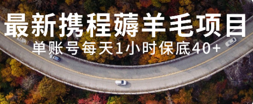 【副业项目8232期】最新携程薅羊毛项目，单账号每天1小时保底收益40+，可矩阵操作-云起副业网