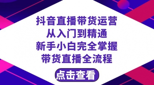 【副业项目8483期】抖音直播带货 运营从入门到精通,新手完全掌握带货直播全流程(23节-云起副业网