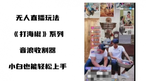 【副业8766期】打海椒无人直播整蛊项目，小白轻松上手撸音浪收割器（教程+工具+素材）-云起副业网