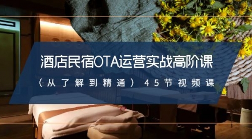 【副业8973期】酒店民宿-OTA运营实战高阶课（从了解到精通）45节视频课-云起副业网