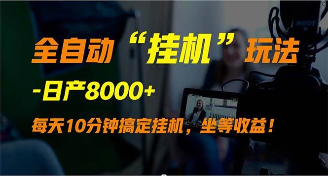 全自动“挂机”玩法，实现睡后收入，日产8000+-云起副业网