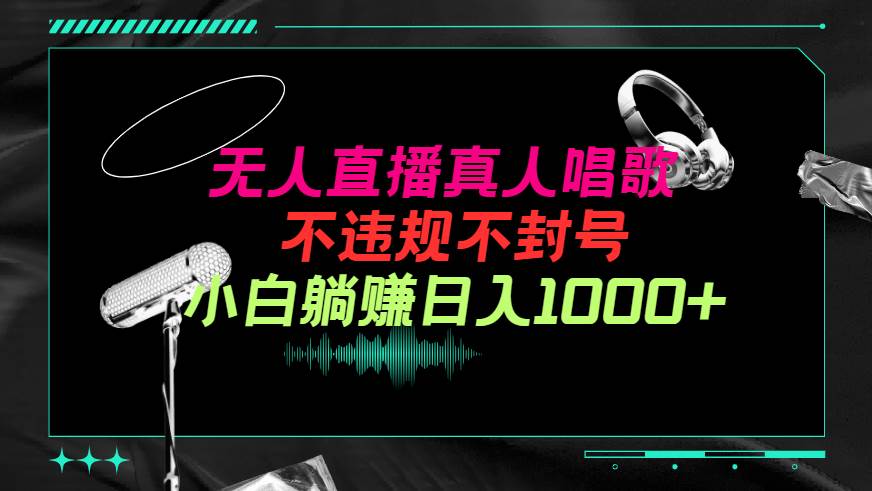 抖音24小时无人直播音乐，不违规，不封号纯撸音浪，小白实操当天日入1000+-云起副业网