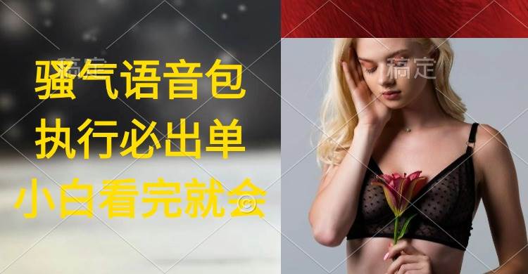 执行就出单，日入2000+，超火骚气语音包，小白看完课程就能马上实操-云起副业网