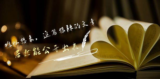 某付费文章《难以 想象，这篇狠辣的文章，居然能公开出来》-云起副业网