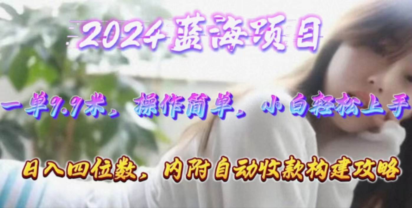 年轻群体的蓝海市场，1单9.9元，操作简单，小白轻松上手，日入四位数-云起副业网