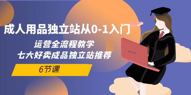 成人用品独立站从0-1入门，运营全流程教学，七大好卖成品独立站推荐-6节课-云起副业网
