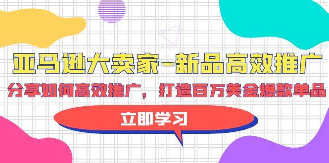 亚马逊 大卖家-新品高效推广，分享如何高效推广，打造百万美金爆款单品-云起副业网
