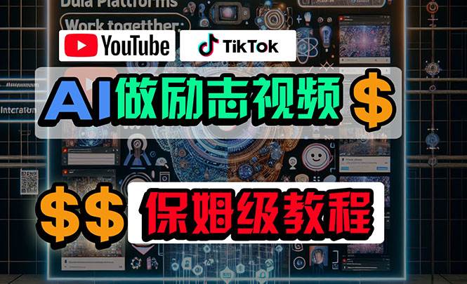利用AI制作励志视频，在YouTube和TikTok赚钱，小白可做（附工具）-云起副业网
