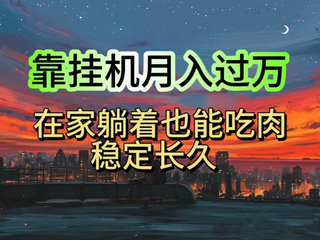 挂机项目日入1000+，躺着也能吃肉，适合宝爸宝妈学生党工作室，电脑手…-云起副业网