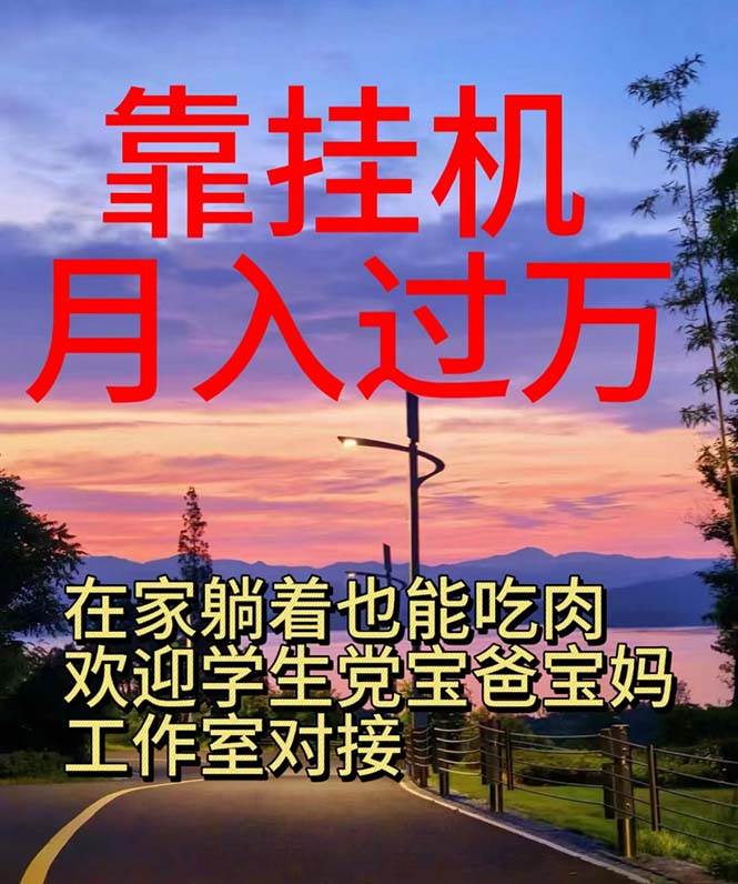 靠挂机，日入1000+，躺着也能吃肉，电脑手机都可挂-云起副业网