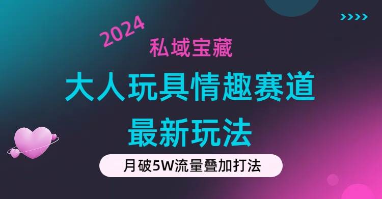 私域宝藏：大人玩具情趣赛道合规新玩法，零投入，私域超高流量成单率高-云起副业网