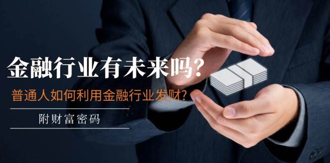 某付费文章：金融行业有未来吗？普通人如何利用金融行业发财?(附财富密码)-云起副业网