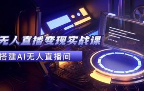 2024全套Ai无人直播变现实战课,搭建AI无人直播间,利用AI赚钱 (24节课)-云起副业网