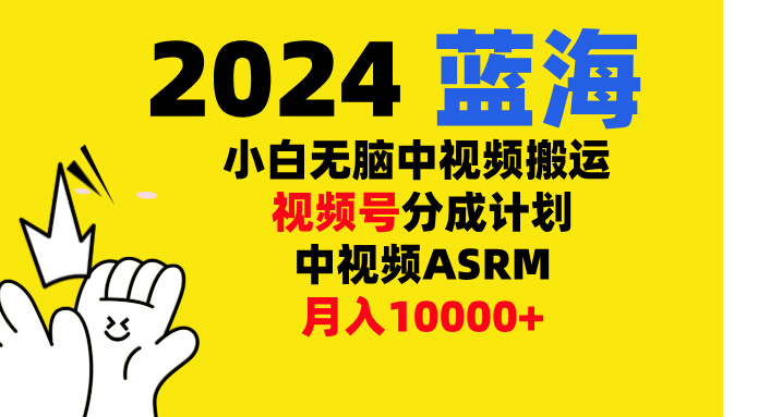 小白无脑复制-中视频视频号-分成计中视频ASRM-云起副业网