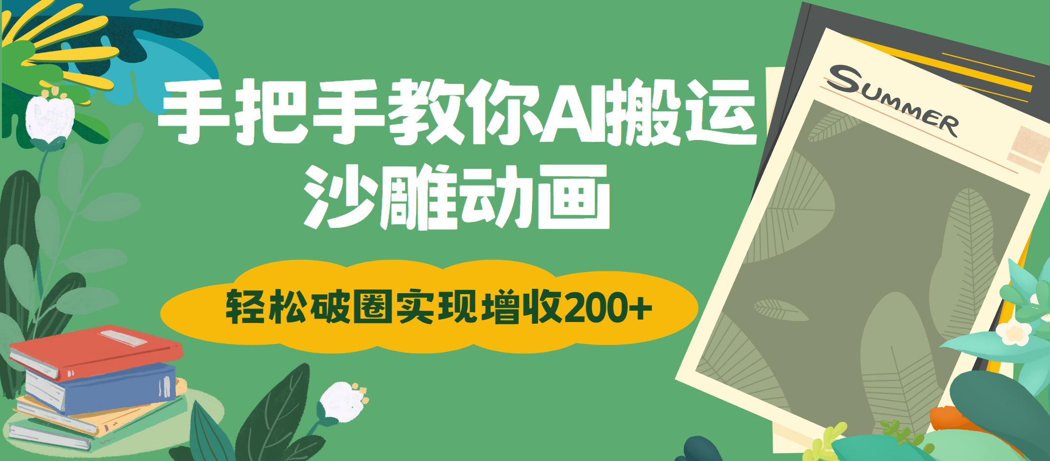手把手教你用AI搬运沙雕动画轻松破圈实现增收200+-云起副业网