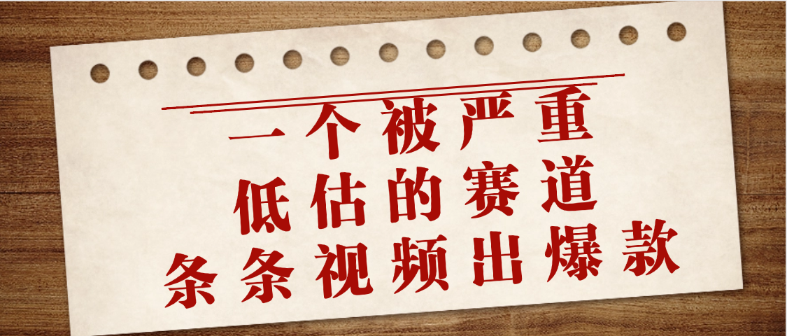 一个被严重低估的赛道，条条视频出爆款，一个月变现3万+-云起副业网