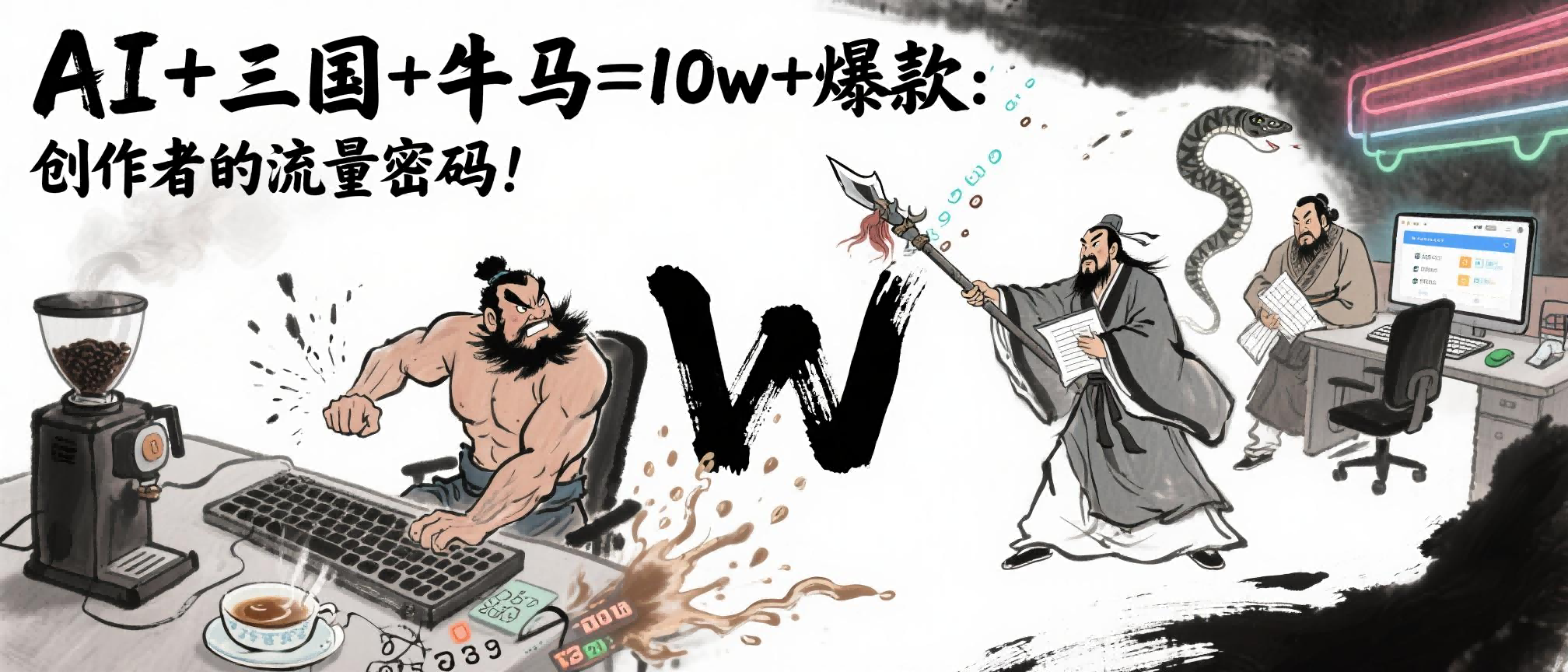AI+三国+牛马=10w+爆款：创作者的流量密码！-云起副业网