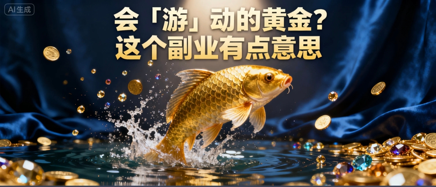 单号月销1.5W+！AI“凭空造鱼”带货新玩法，小白3分钟出一个爆款视频-云起副业网